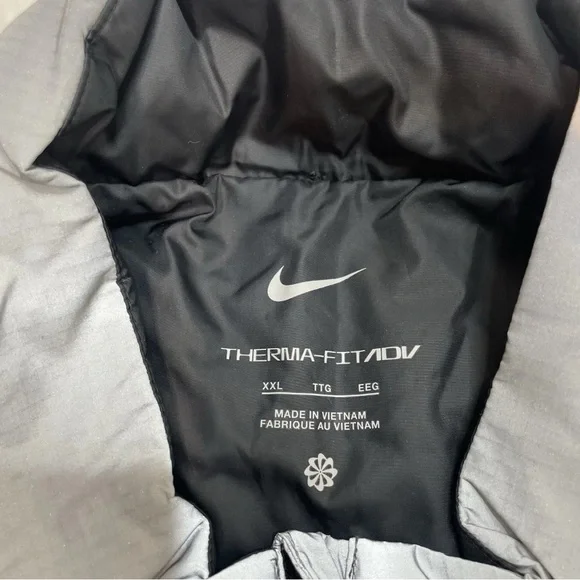 Nike Therma-Fit ADV Reflective Silver Running Vest Mens Size XXL 2XL FZ1131 New - Picture 11 of 14